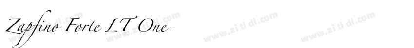 Zapfino Forte LT One字体转换